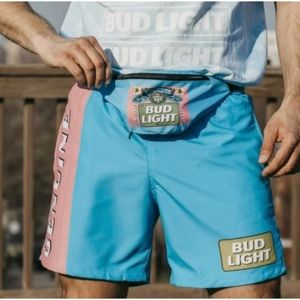 Rare Budlight Limited Edition Retro Spring Break Swim Shorts
